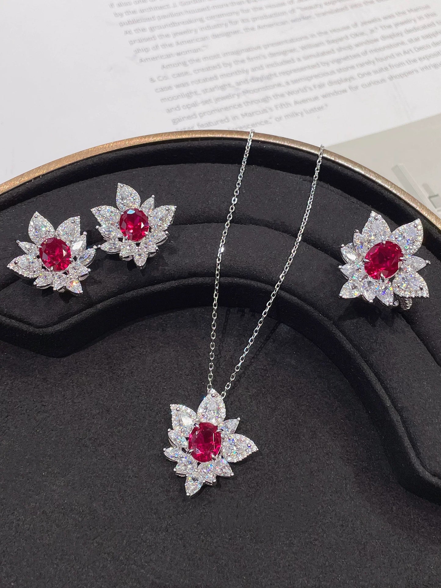 2-Carat Pigeon Blood Ruby Necklace